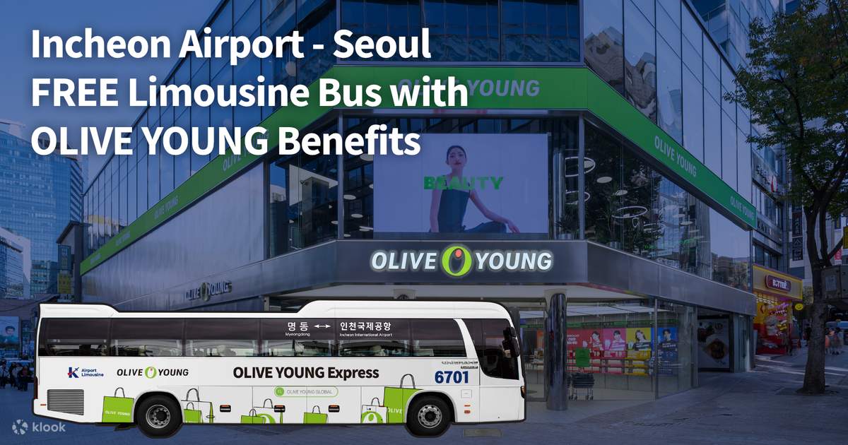 Incheon Airport Seoul Bus with OLIVE YOUNG Benefits Klook